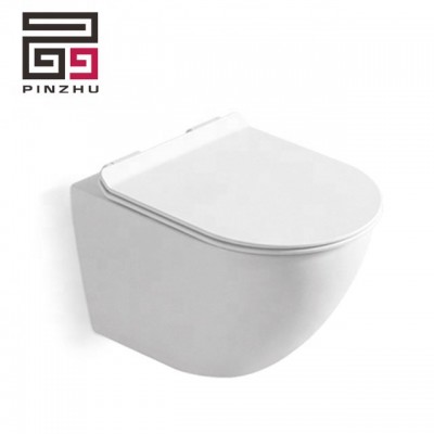 Sanitary ware ceramic Wall Hung Rimless toilet